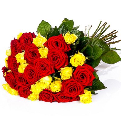 Red and Yellow Roses