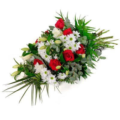 Sympathy White Lilies & Roses